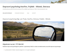 Tablet Screenshot of dopravni-psycholog.com